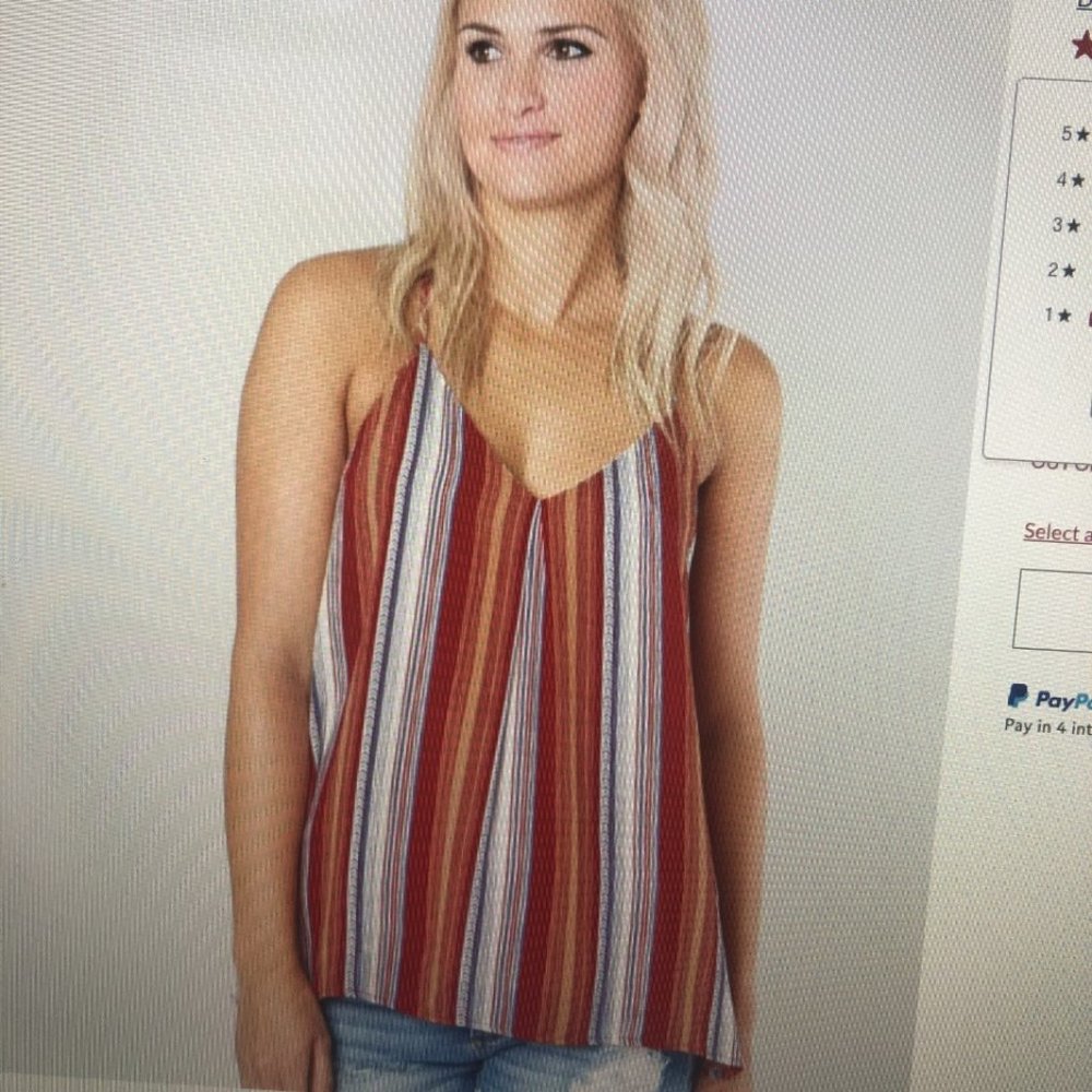 Daytrip striped tank top